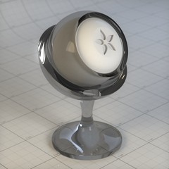 Old material tester scene, here made of glass
